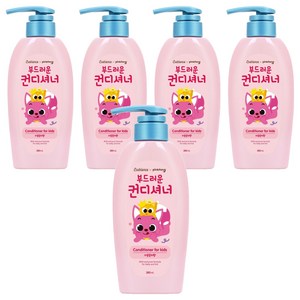 베비언스 핑크퐁 유아용 컨디셔너 자몽릴리향, 5개, 380ml