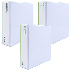 희망사무포인트 3공 D링 바인더 7cm, 백색, 3개