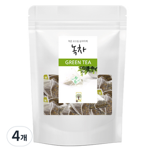 숲으로 녹차 삼각티백, 1g, 100개입, 4개