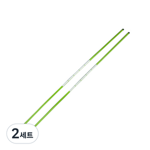 MSL골프 폴 얼라이먼트 스틱 2p, 그린, 2세트