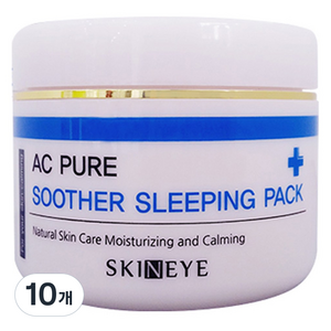 스킨아이 AC퓨어 수더 슬리핑팩, 120ml, 10개