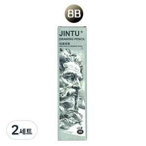 비오엔지 전문가용 드로잉 미술 연필 12p, 8B, 2세트