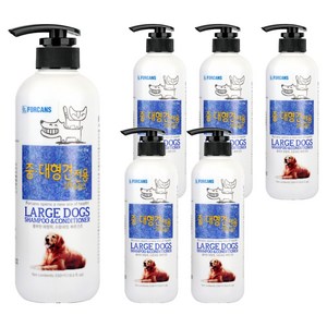 포켄스 중대형견 전용 강아지 샴푸&린스, 550ml, 1개입, 6개