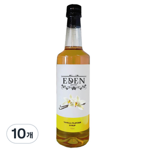 이든시럽 바닐라향 시럽, 750ml, 10개