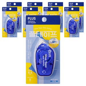 플러스 풀테이프 원액션 TG-1920 8.4mm x 8m, 블루, 9개