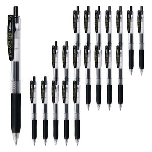 사라사 중성펜 클립 0.7mm JJB15, 흑색, 20개