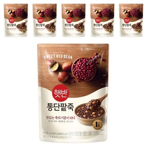 햇반 통단팥죽, 420g, 2개