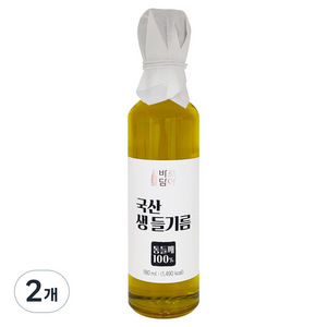 바로담아 생들기름, 2개, 180ml