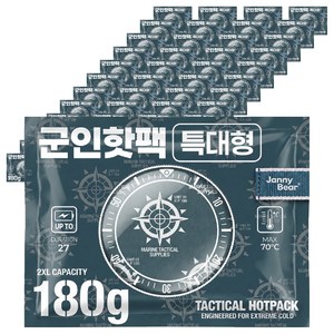쟈니베어 군인핫팩 특대형 180g, 60개