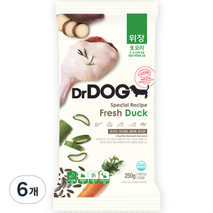 닥터독 강아지 기능성 사료, 위, 250g, 6개