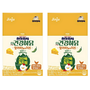 건강하닭 할라피뇨 앤 치즈 소시지, 728g, 2개