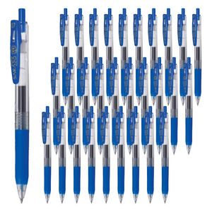 제브라 사라사클립 중성펜 JJB15 0.7mm, 청색, 30개