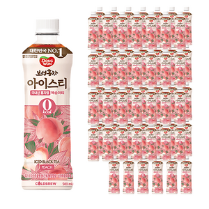 동원보성홍차 아이스티 제로 복숭아, 500ml, 72개