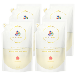르소메 프리미엄 포밍 핸드워시 리필용, 자몽향, 250ml, 4개