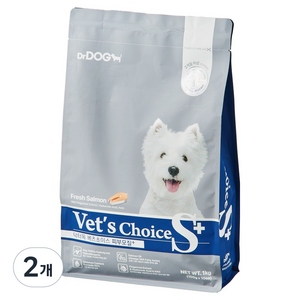 닥터독 전연령 강아지 베츠초이스 피부모질 플러스 소프트사료, 연어, 1kg, 2개