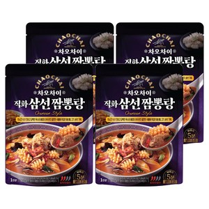 차오차이 직화 삼선 짬뽕탕, 450g, 4개