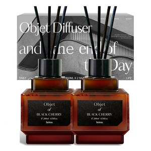 헤트라스 오브제 디퓨저, 블랙체리, 200ml, 2개