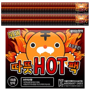 따뜻 HOT 붙이는 핫팩 42.5g, 100개