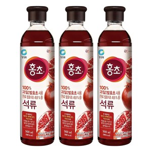 홍초 음용식초 석류, 900ml, 3개