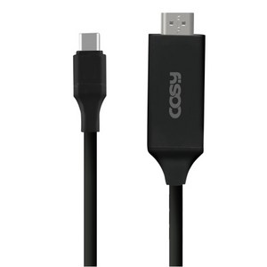 코시 타입C HDMI 미러링 케이블 2m B3357HTC, 블랙, 1개, 본품