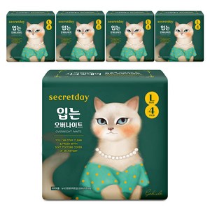 시크릿데이 입는 오버나이트 팬티형, 대형, 4개입, 5개