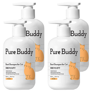 퓨어버디 부스트 샴푸캣 애플블라썸향, 300ml, 4개