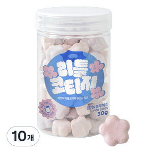 바잇미 강아지 리틀코티지 유산균 치즈, 혼합맛(딸기/블루베리), 30g, 10개