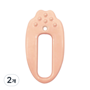 살롱드느바에 괄사 마사지 도구 65 x 117 x 10 mm, pink, 2개