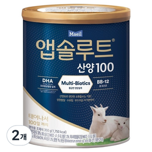 앱솔루트 산양 100 분유, 350g, 2개