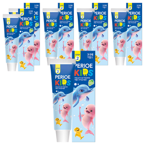 페리오 스텝2 키즈 마일드치약 청포도향, 6개, 75g