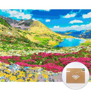 아트조이 DIY 보석 십자수 캔버스형 50 x 40 cm, 레테자트국립공원, 1세트