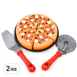 오즈토이 파티 피자 썰기 소꿉놀이, 혼합색상, 2세트