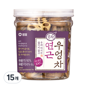 순작 연근 우엉차 원물, 60g, 15개, 1개입
