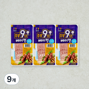 주부9단 베이컨, 90g, 9개