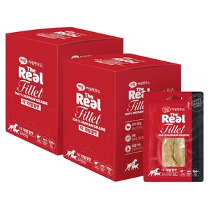 하림펫푸드 반려동물 더리얼 필렛 간식, 오리안심, 220g, 2개