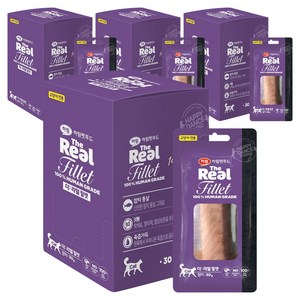 하림펫푸드 고양이 더리얼 필렛 간식, 참치, 300g, 4개