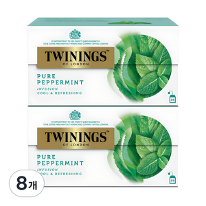 트와이닝 페퍼민트 티백, 2g, 25개입, 8개