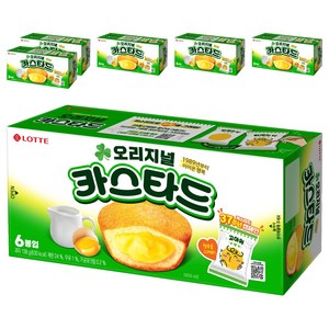 롯데제과 카스타드 리얼 크림, 138g, 6개