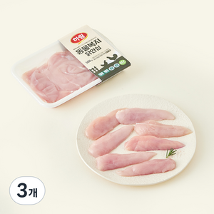 하림 동물복지 인증 닭안심 (냉장), 500g, 3개