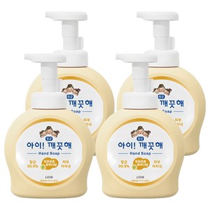 아이깨끗해 항균 폼 핸드솝 순 보송보송 파우더향, 490ml, 4개