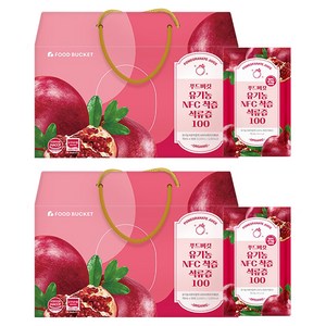 푸드버킷 유기농 NFC 착즙 석류즙 100, 70ml, 60개