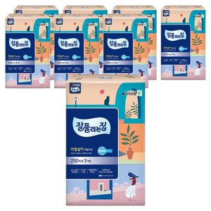 잘풀리는집 리얼실키 천연펄프 미용티슈 2겹, 250매입, 24개