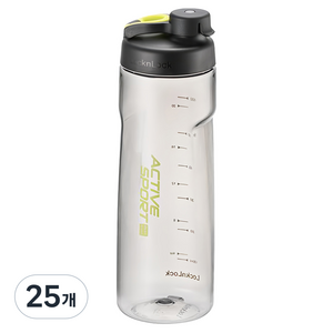 락앤락 액티브 스포츠 물병, 블랙, 730ml, 25개