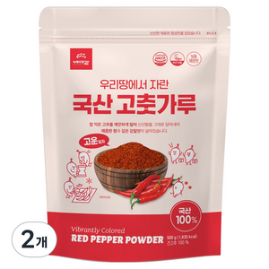 배대감 국산 고춧가루, 500g, 2개