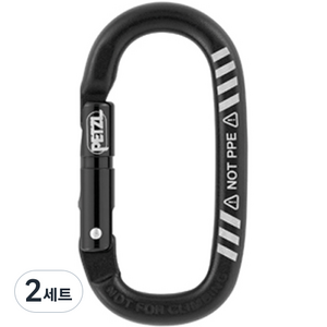 페츨 마이노 장비걸이용 액세서리 카라비너 AP-M007AA00, 블랙, 2세트