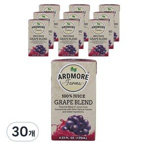 아드모어팜스 과일주스, 30개, 포도맛, 125ml