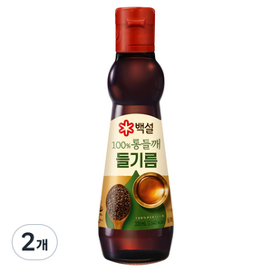 백설 100% 통들깨 들기름, 320ml, 2개