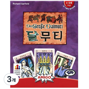 코리아보드게임즈 달무티 보드게임, 혼합색상, 3개