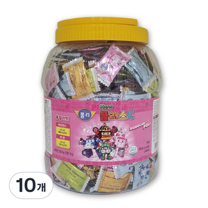 아동용 뉴 로보카폴리 플러스C 딸기맛 650g, 500정, 10개