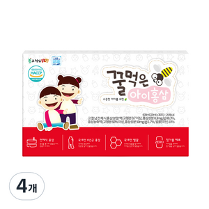 고철남홍삼 꿀먹은 아이홍삼, 30회분, 4개